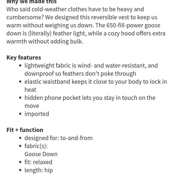 Lululemon The Fluffiest Down Reversible Plaid Vest Size 8 Outerwear Outdoor - Picture 12 of 12